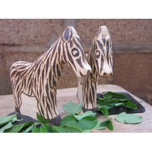 Zebra Bookends by Seni Sawadogo